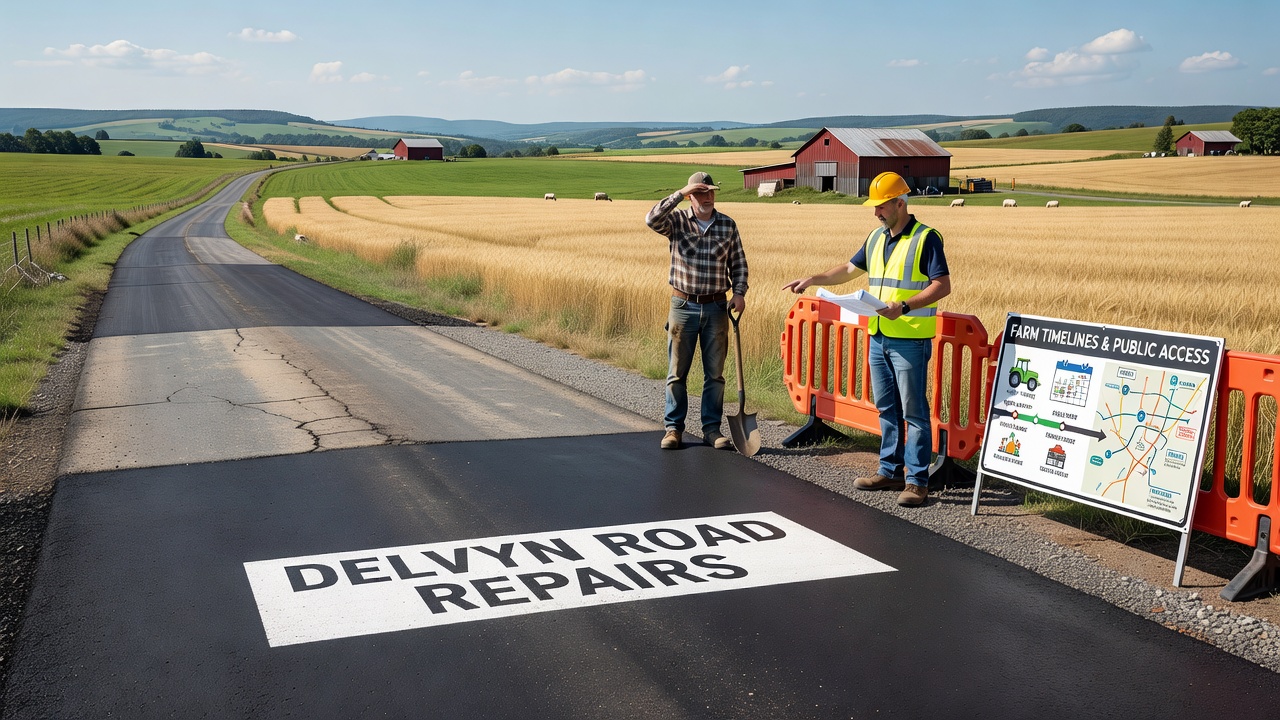 Delwyn Road Repairs Highlight Links Between Farm Timelines and Public Resource Access
